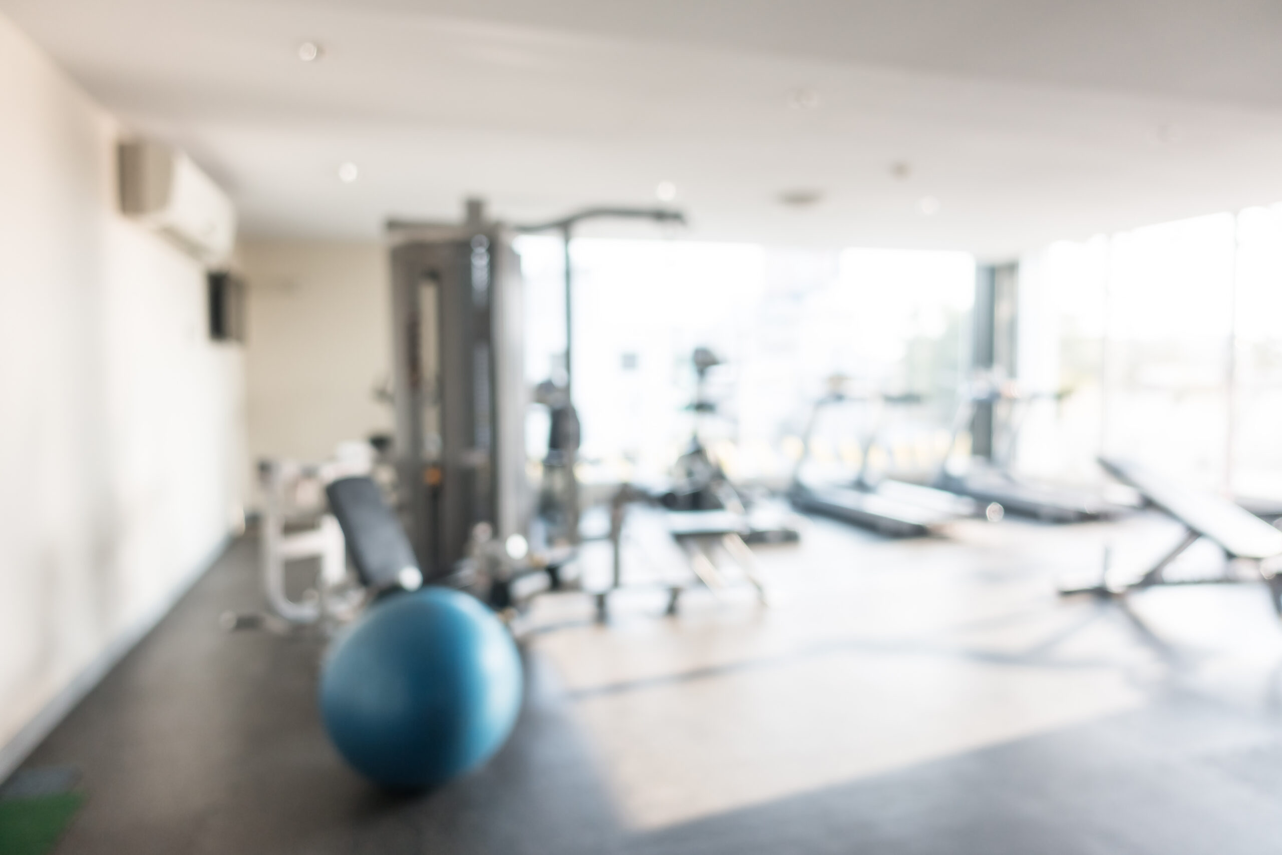 abstract blur gym and fitness